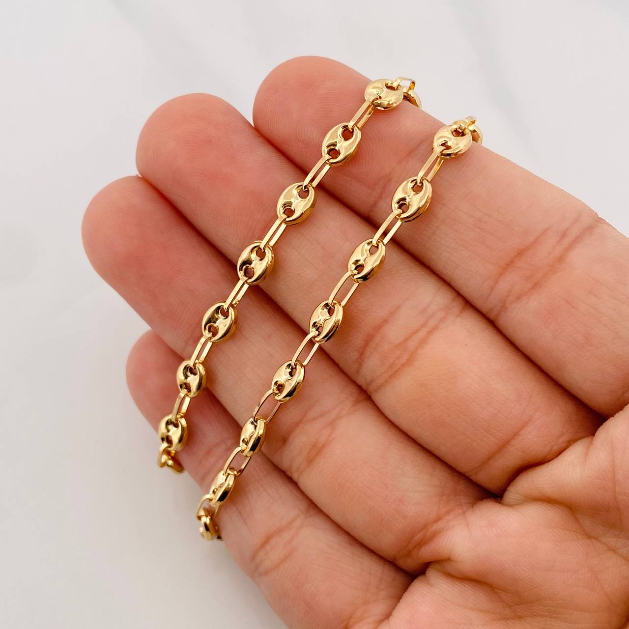 Tobillera GC 3.9g / 27cm / 4.5mm Oro Amarillo 18K