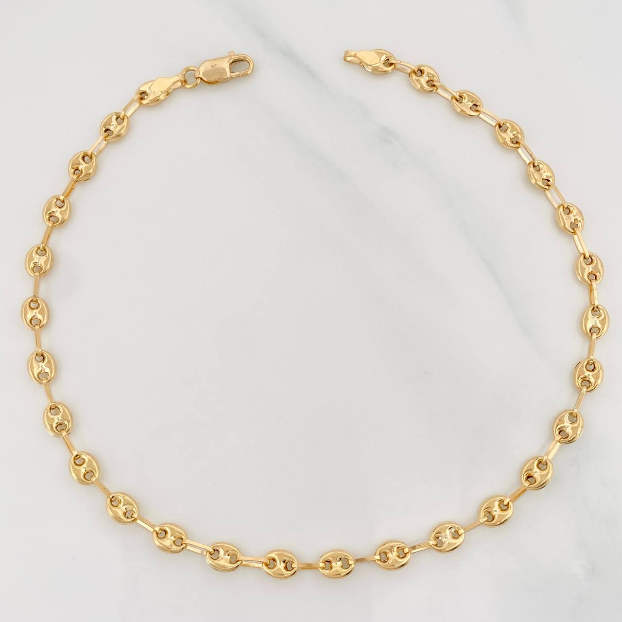 Tobillera GC 3.9g / 27cm / 4.5mm Oro Amarillo 18K