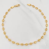 Tobillera GC 3.9g / 27cm / 4.5mm Oro Amarillo 18K