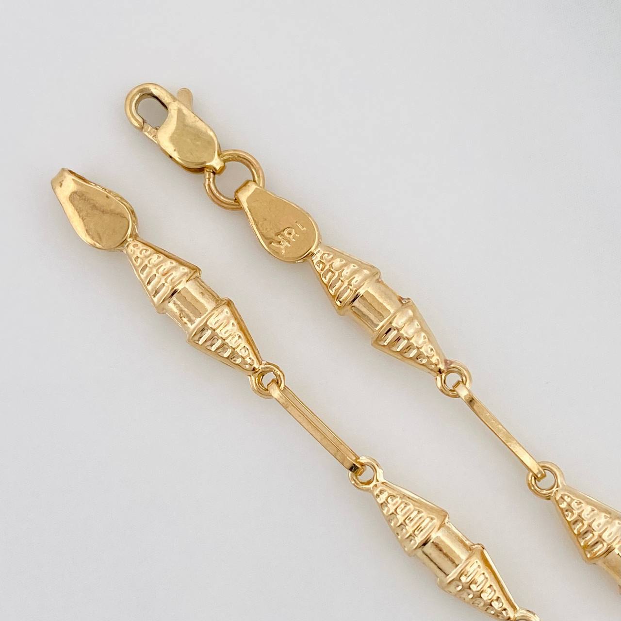 Pulso Rustica Dubai 3.35g / 21.5cm / 3.38mm Oro Amarillo 18K