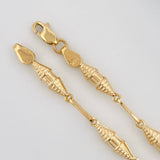 Pulso Rustica Dubai 3.35g / 21.5cm / 3.38mm Oro Amarillo 18K