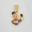 Dije Pato Dinero 2.8g / 2.8cm Oro Amarillo 18K
