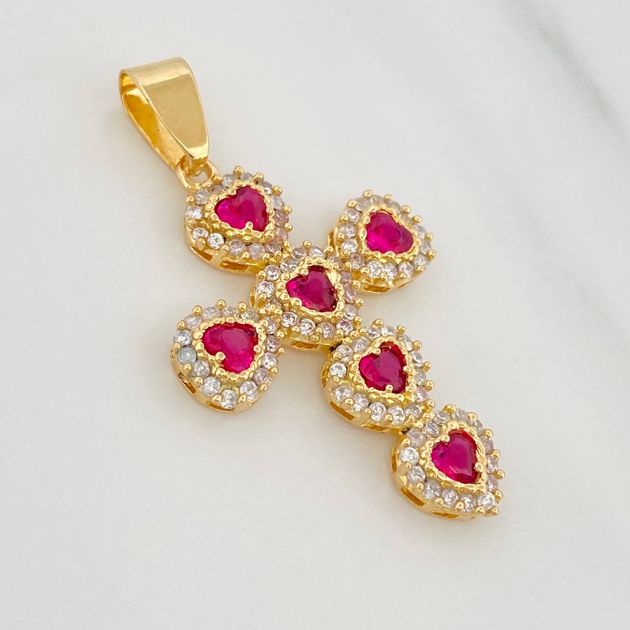 Dije Cruz Tupida 3.5g / 3.5cm Oro Amarillo 18K