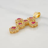 Dije Cruz Tupida 3.45g / 3.5cm Oro Amarillo 18K