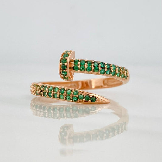 Anillo Clavo 2.45g / T7 3/4 Oro Rosa 18K