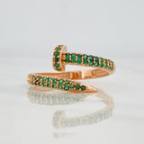 Anillo Clavo 2.45g / T7 3/4 Oro Rosa 18K