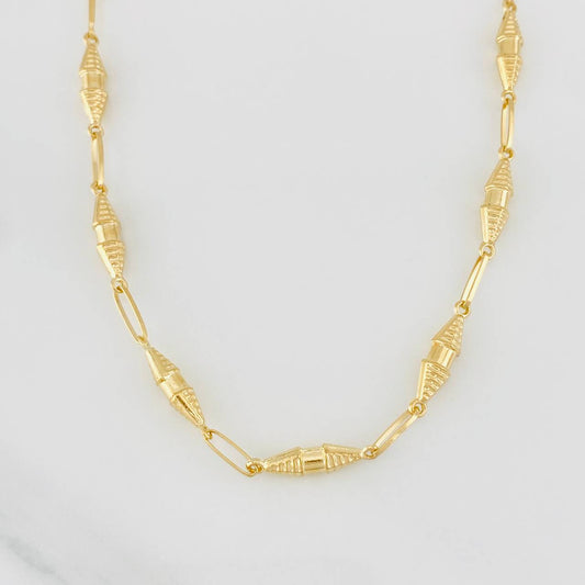 Cadena Rustica Dubai 8.6g / 60cm / 3.53mm Oro Amarillo 18K
