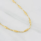 Cadena Rustica Dubai 8.6g / 60cm / 3.53mm Oro Amarillo 18K