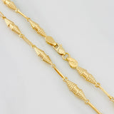 Cadena Rustica Dubai 8.6g / 60cm / 3.53mm Oro Amarillo 18K