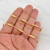 Cadena Rustica Dubai 8.6g / 60cm / 3.53mm Oro Amarillo 18K