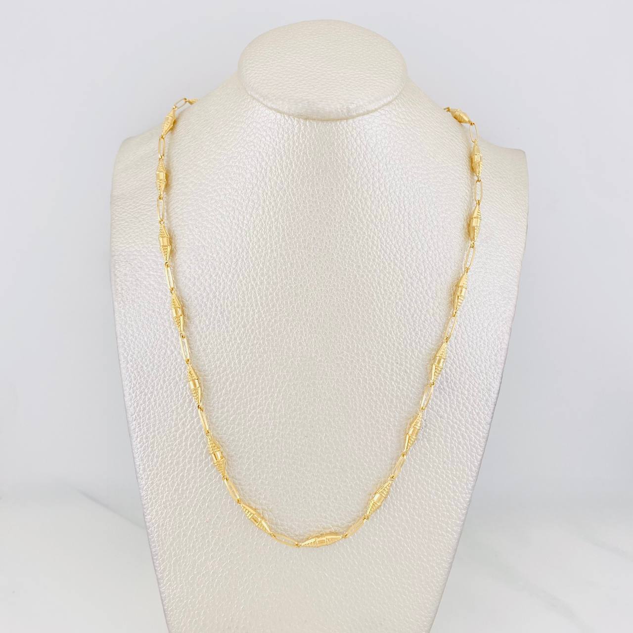 Cadena Rustica Dubai 8.6g / 60cm / 3.53mm Oro Amarillo 18K