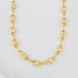 Cadena Rustica Barril Rayado 13.15g / 60cm / 4.6mm Oro Amarillo 18K