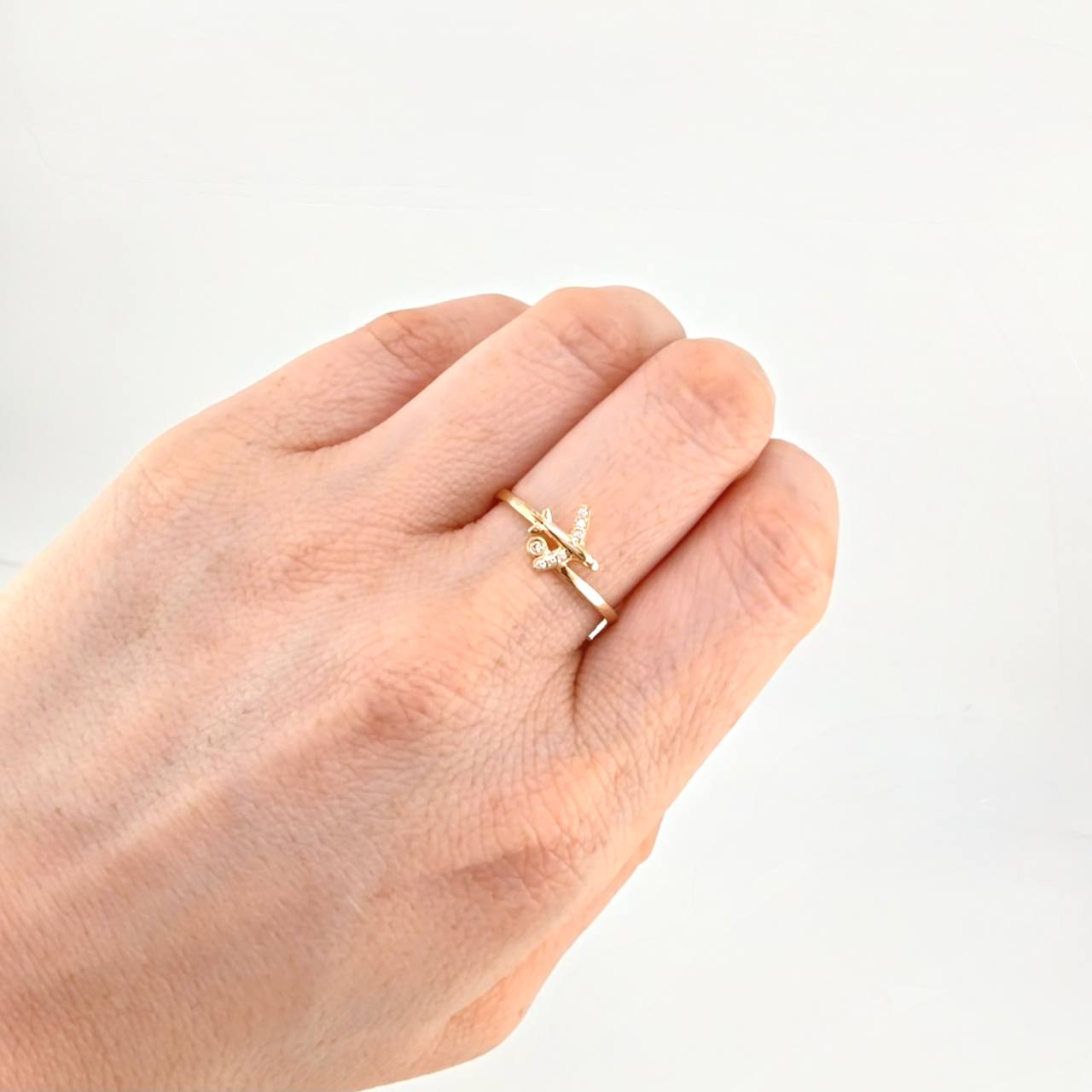 Anillo Avion 1.55 g / T8 Oro Amarillo 18K