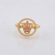 Anillo Corona Movil 4.15 g / T7 1/4 Tres Oros 18K