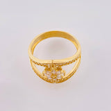 Anillo Estrella De Rombos Convergentes 3.7 g / T7 1/4 Oro Amarillo 18K