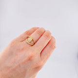 Anillo Estrella De Rombos Convergentes 3.7 g / T7 1/4 Oro Amarillo 18K
