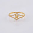 Anillo Corona Rombo 1.8 g / TT8 1/4 Oro Amarillo 18K
