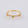 Anillo Trio De Corazones 2.05 g / T7 1/2 Oro Amarillo 18K