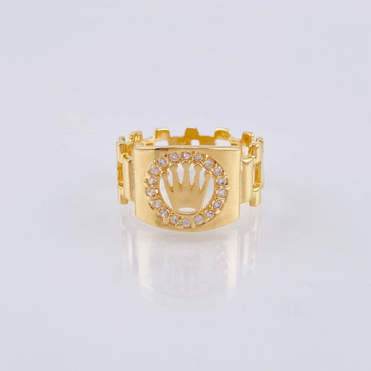 Anillo Corona 3.55 g / T7 1/2 Oro Amarillo 18K
