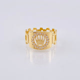 Anillo Corona 3.55 g / T7 1/2 Oro Amarillo 18K