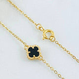 Cadena Aro Seguido Trebol Negro 6.1gr / 45cm / Oro Amarillo Nac.Esp. 18K ©