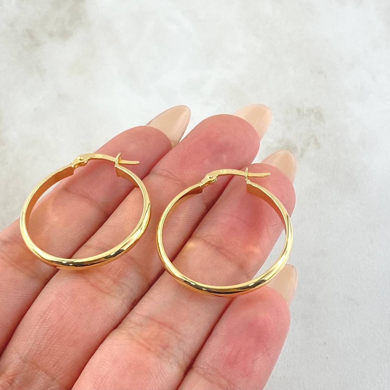 Candongas Nati 2.1gr / 2.8cm / Oro Amarillo 18K