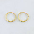 Candongas Carril Liso 1.65gr / 1.4cm / Oro Amarillo 18K