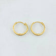 Candongas Carril Liso 1.25gr / 1.2cm / Oro Amarillo 18K