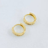 Candongas Carril 1.35gr / 0.9cm / Oro Amarillo 18K *