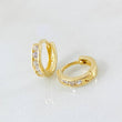 Candongas Carril 1.35gr / 0.9cm / Oro Amarillo 18K *