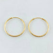 Candongas Aro Liso 0.75gr / 1.5cm / Oro Amarillo 18K