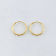 Candongas Aro Liso 0.45gr / 1cm / Oro Amarillo 18K
