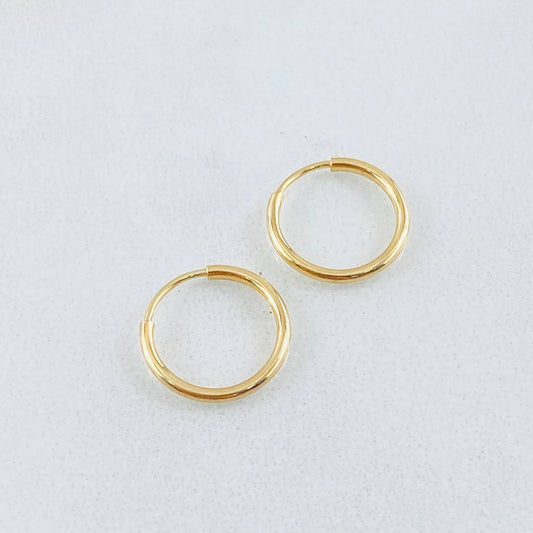 Candongas Aro 0.55 g / 1.2 cm Oro Amarillo 18K
