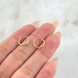 Candongas Aro Liso 0.5gr / 1cm / Oro Amarillo 18K