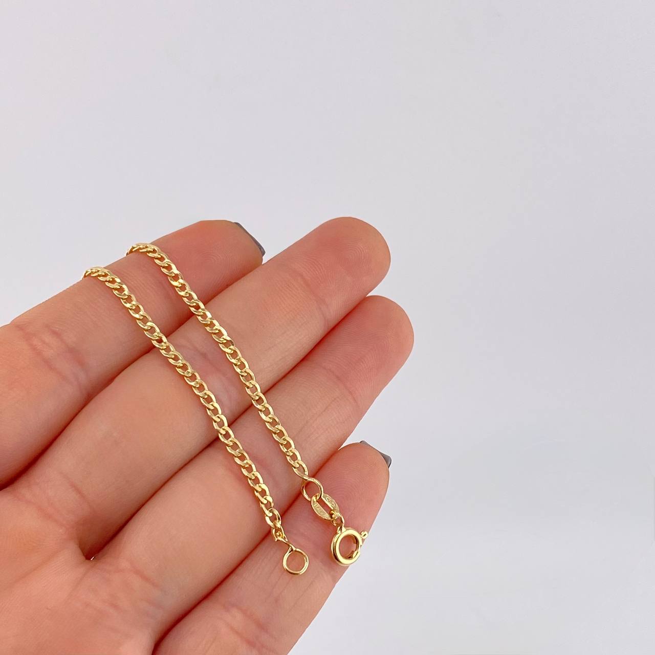 Pulso Cubano 1.5 g / 19.2 cm / 2.5 mm Oro Amarillo 18K