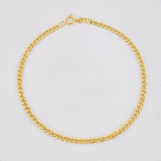 Pulso Cubano 1.1 g / 19.5 cm / 2.5 mm Oro Amarillo 18K