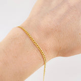 Pulso Cubano 1.1 g / 19.7 cm / 2.5 mm Oro Amarillo 18K