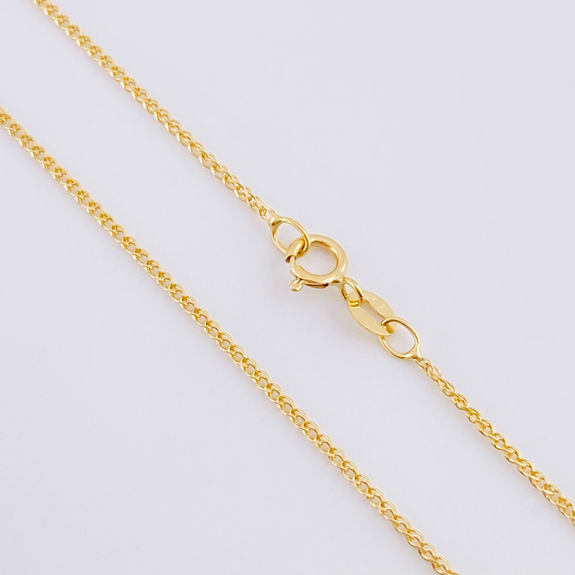 Set Cadena Garibaldi + Dije Cruz / 1.75 g / 45.5 cm Oro Amarillo 18K