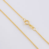 Set Cadena Garibaldi + Dije Cruz / 1.75 g / 45.5 cm Oro Amarillo 18K