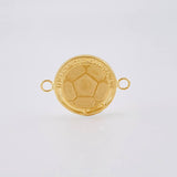 Herraje Escudo Colombia Mate 0.95 g / 2.1 cm Oro Amarillo 18K