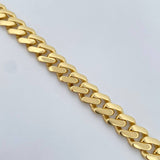 Pulso Cubano Infinito  15.85gr / 20.6cm / 9.2mm Circones Blancos Oro Amarillo +2 18K $
