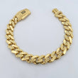 Pulso Cubano Infinito  19.15gr / 20.6cm / 11mm Diamantado Oro Amarillo +2 18K $