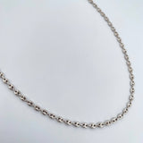 Cadena GC 10.75gr / 61.1cm / 3mm Oro Blanco 18K &