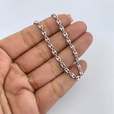 Cadena GC 10.75gr / 61.1cm / 3mm Oro Blanco 18K &
