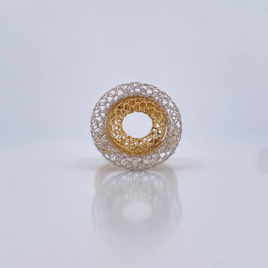 Anillo Aros 4.6gr / T6 1/2 / +4Oro 18K $