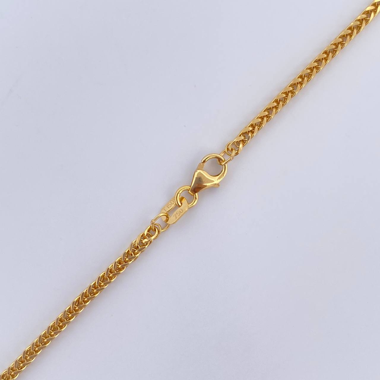 Cadena Franco 4.2gr / 45cm / +3Oro 18K $