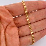 Pulso Figaro 2.55gr / 20.2cm / Oro Amarillo +1 18K &