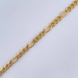 Pulso Figaro 2.45gr / 20cm / +3Oro 18K $