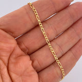 Pulso Figaro 1.1gr / 19cm / +3Oro 18K $
