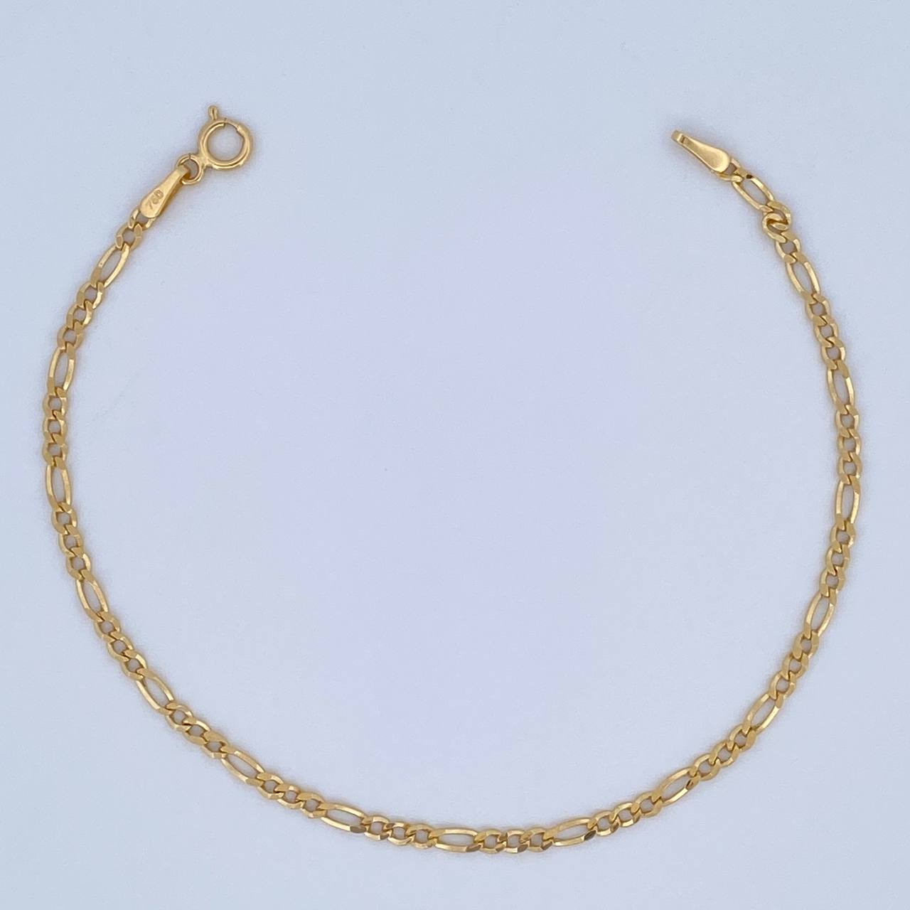 Pulso Figaro 1.1gr / 19cm / +3Oro 18K $